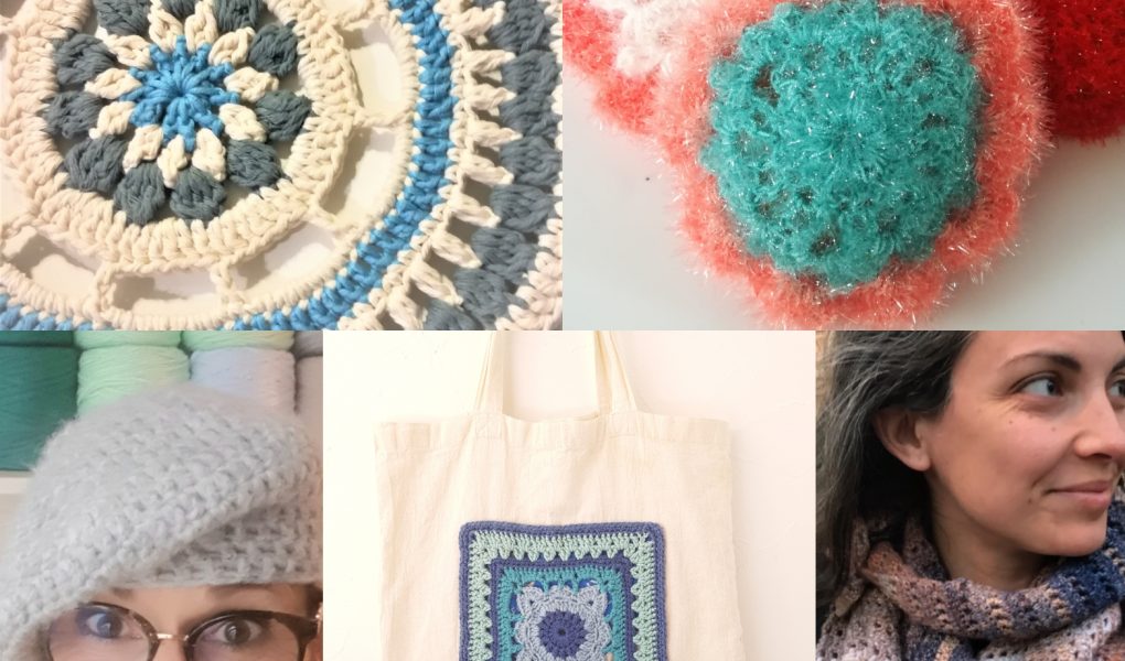atelier crochet | mandala| tawashi |béret | tote bag | châle |